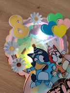 Bluey – svietiaci LED zapich na tortu s menom