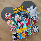 LED zapich na tortu Mickey Mouse s menom a vekom