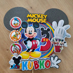 LED zapich na tortu Mickey Mouse s menom a vekom