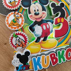 LED zapich na tortu Mickey Mouse s menom a vekom