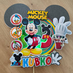 LED zapich na tortu Mickey Mouse s menom a vekom