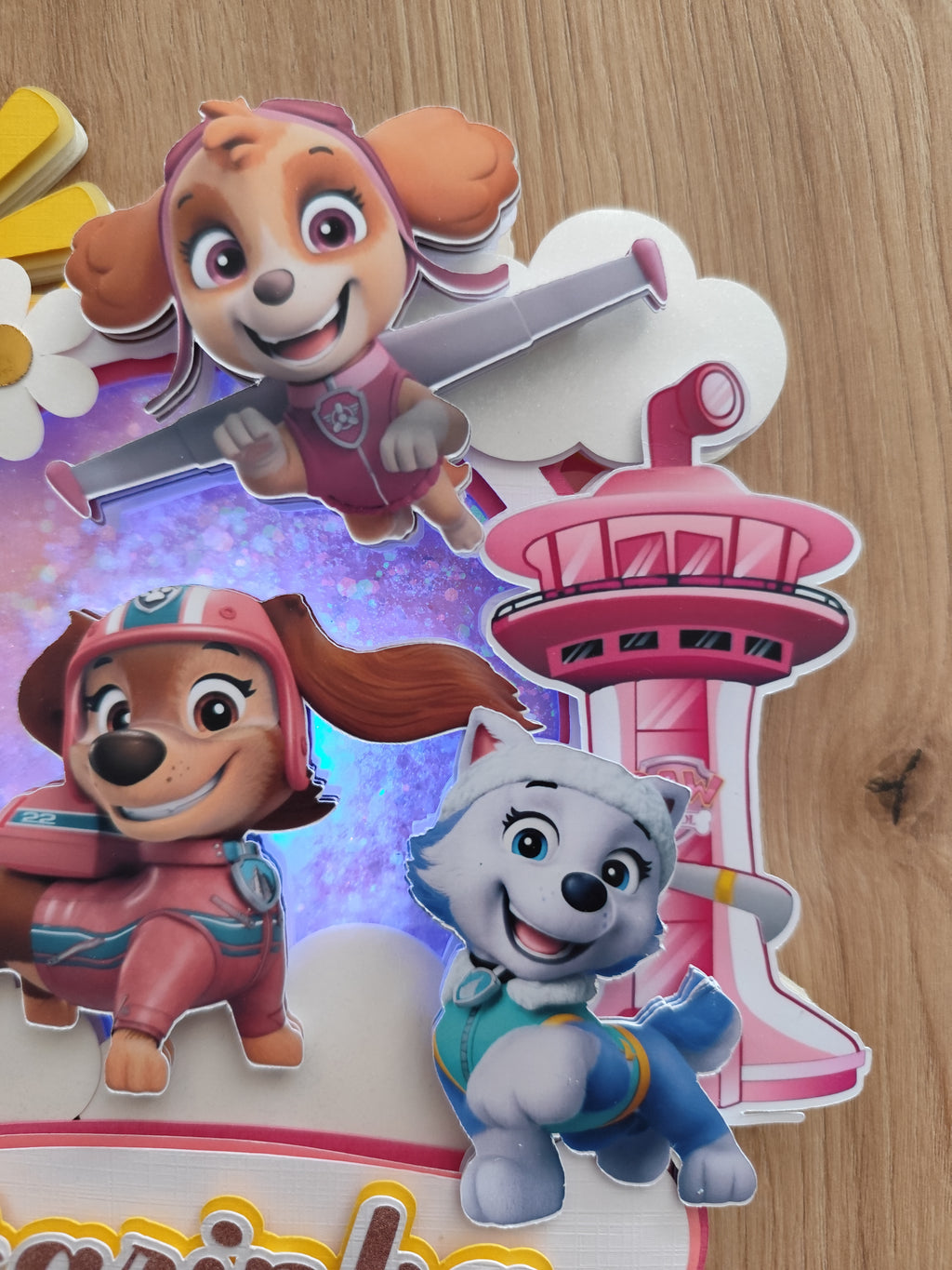 Svietiaci LED zápich na tortu – Paw Patrol 🐾💗