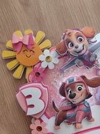Svietiaci LED zápich na tortu – Paw Patrol 🐾💗