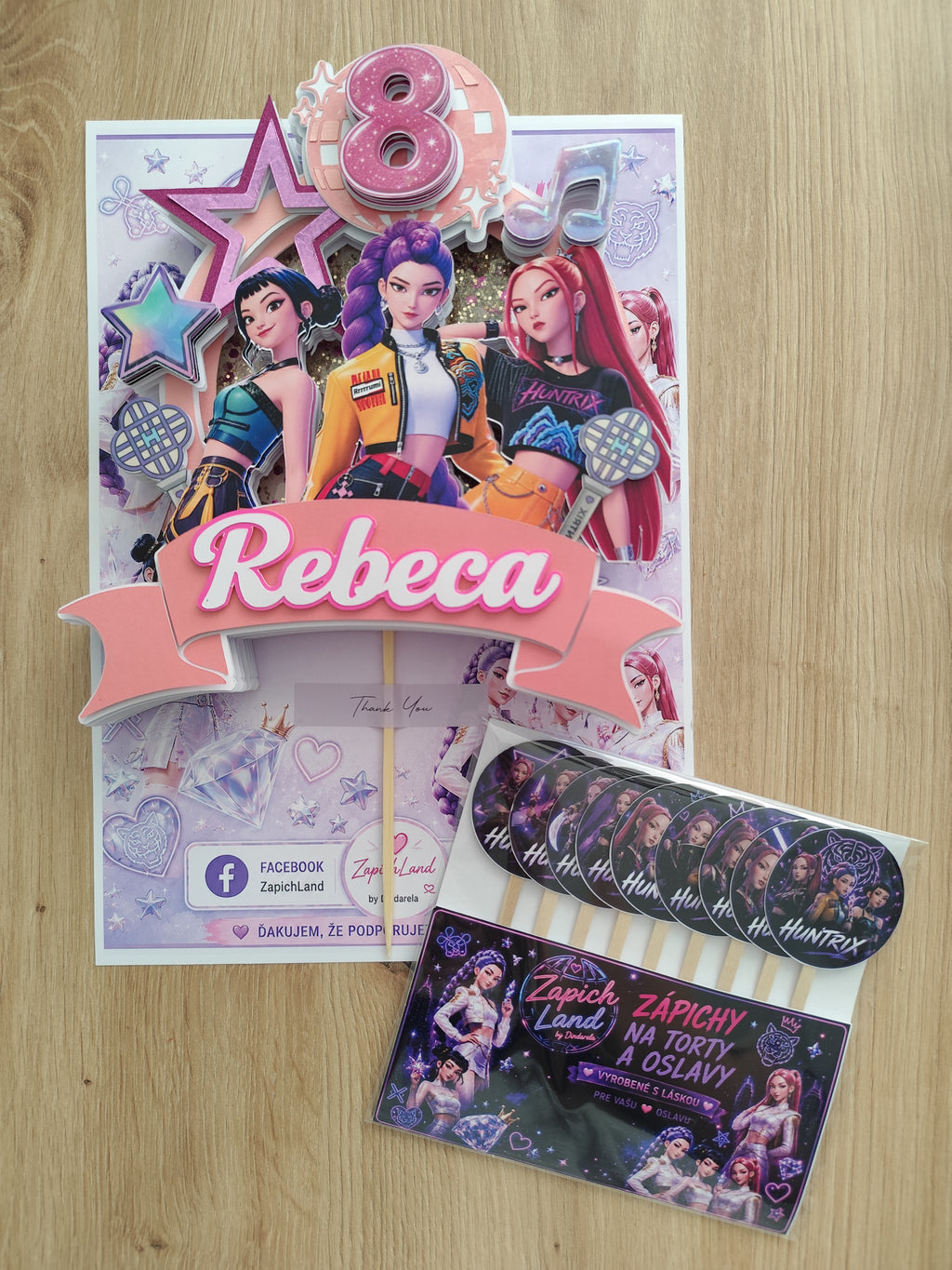 LED zápich KPop Demon Hunters – HUNTRIX ✨