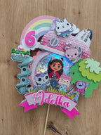 Gabby’s Dollhouse – svietiaci LED zapich na tortu s menom