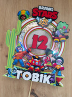 LED zápich na tortu Brawl Stars ⭐ | Svietiaca tortová dekorácia