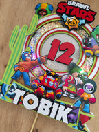 LED zápich na tortu Brawl Stars ⭐ | Svietiaca tortová dekorácia