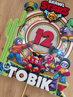 LED zápich na tortu Brawl Stars ⭐ | Svietiaca tortová dekorácia