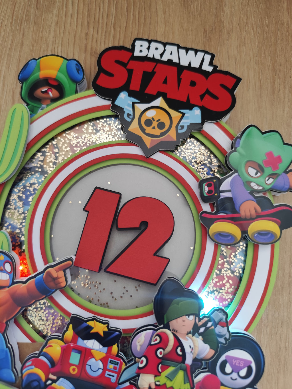 LED zápich na tortu Brawl Stars ⭐ | Svietiaca tortová dekorácia