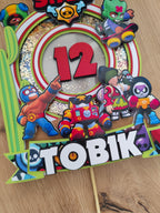 LED zápich na tortu Brawl Stars ⭐ | Svietiaca tortová dekorácia