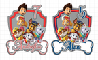 Paw Patrol Adventure – svietiaci LED zapich na tortu s menom