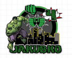 Hulk – svietiaci LED zapich na tortu s menom