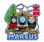 Thomas & Friends – svietiaci LED zapich na tortu s menom
