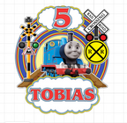 Thomas & Friends – svietiaci LED zapich na tortu s menom
