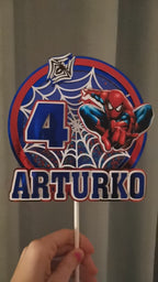 Spider-Man – Akčný LED zapich na tortu s menom