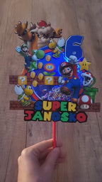 Super Mario – 3D zapich na tortu s menom