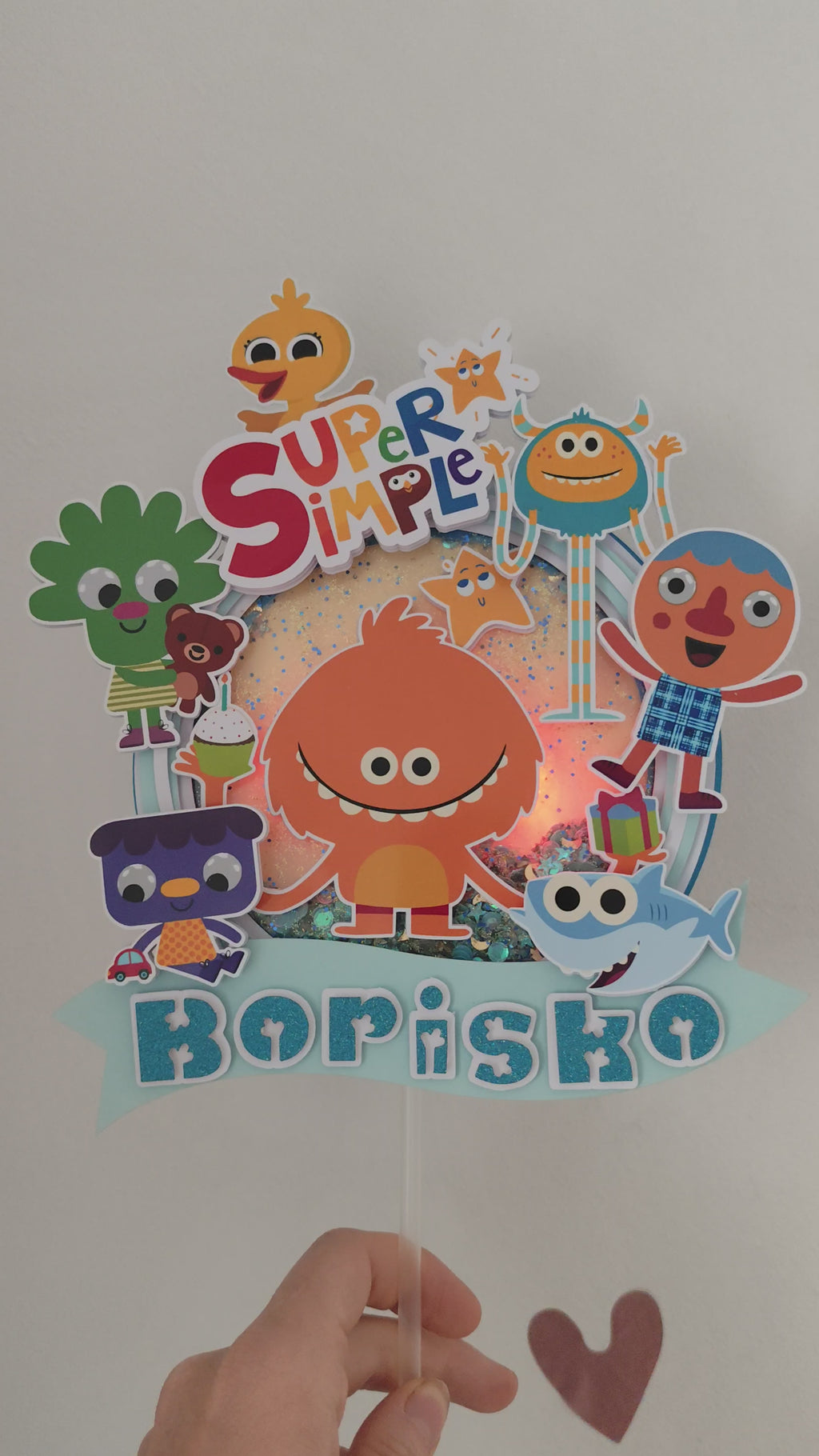Super Simple Songs – Veselé pesničky – svietiaci LED zapich na tortu s menom
